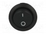ROCKER; DPST; Положения: 2; OFF-ON; 10A/250ВAC; черный; отсутствует