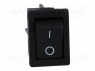 ROCKER; DPST; Положения: 2; OFF-ON; 10A/250ВAC; 10A/28ВDC; черный