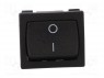 ROCKER; DPST; Положения: 2; OFF-ON; 10A/250ВAC; 10A/28ВDC; черный