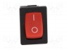 ROCKER; SPST; Положения: 2; OFF-ON; 10A/250ВAC; 10A/28ВDC