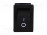 ROCKER; SPST; Положения: 2; OFF-ON; 3A/250ВAC; черный; отсутствует