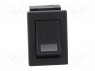 ROCKER; SPST; Положения: 2; ON-OFF; 3A/250ВAC; черный; LED; -10÷55°C