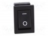 ROCKER; SPST; Положения: 2; ON-OFF; 3A/250ВAC; черный; отсутствует