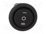 ROCKER; DP3T; Положения: 3; ON-OFF-ON; 10A/250ВAC; черный; 20мОм