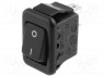 ROCKER; SPST; Положения: 2; OFF-ON; 3A/250ВAC; черный; отсутствует