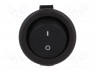 ROCKER; SPST; Положения: 2; OFF-ON; 3A/250ВAC; черный; отсутствует