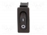 ROCKER; SPST; Положения: 2; OFF-ON; 10A/250ВAC; черный; отсутствует