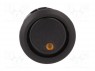 ROCKER; SPST; Положения: 2; OFF-ON; 20A/14ВDC; желтый; 50мОм