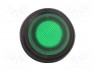 ROCKER; SPST; Положения: 2; OFF-ON; 20A/14ВDC; зеленый; IP65; 50мОм
