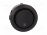 ROCKER; SP3T; Положения: 3; ON-OFF-ON; 20A/14ВDC; черный; 50мОм