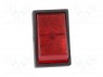 ROCKER; SPST; Положения: 2; OFF-ON; 30A/12ВDC; красный; 50мОм