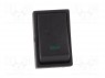 ROCKER; SPST; Положения: 2; OFF-ON; 25A/12ВDC; зеленый; 50мОм