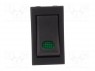 ROCKER; SPST; Положения: 2; OFF-ON; 20A/12ВDC; черный; 50мОм