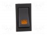 ROCKER; SPST; Положения: 2; OFF-ON; 20A/12ВDC; черный; 50мОм