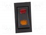 ROCKER; SPDT; Положения: 2; ON-ON; 20A/12ВDC; черный; 50мОм