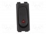 ROCKER; SPST; Положения: 2; OFF-ON; 25A/12ВDC; черный; 50мОм