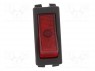 ROCKER; SPST; Положения: 2; OFF-ON; 20A/12ВDC; красный; 50мОм