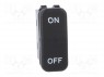 ROCKER; SP3T; Положения: 3; (ON)-OFF-(ON); 10A/250ВAC; черный