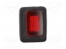 ROCKER; SPST; Положения: 2; OFF-ON; 16A/250ВAC; красный; IP65; 50мОм