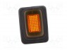 ROCKER; SPST; Положения: 2; OFF-ON; 16A/250ВAC; оранжевый; IP65
