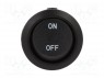 ROCKER; SPST; Положения: 2; OFF-ON; 10A/250ВAC; черный; отсутствует