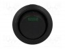 ROCKER; SPST; Положения: 2; OFF-(ON); 20A/12ВDC; черный; 50мОм