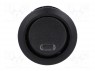 ROCKER; SPST; Положения: 2; OFF-(ON); 20A/12ВDC; черный; 50мОм