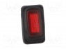 ROCKER; SPST; Положения: 2; OFF-ON; 16A/250ВAC; красный; IP65; 50мОм