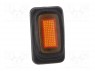 ROCKER; SPST; Положения: 2; OFF-ON; 16A/12ВDC; оранжевый; IP65