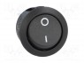 ROCKER; DPST; Положения: 2; OFF-ON; 10A/250ВAC; черный; отсутствует