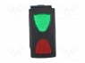 ROCKER; SP3T; Положения: 3; ON-OFF-ON; 10A/250ВAC; зелено-красный