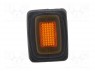 ROCKER; SPST; Положения: 2; OFF-ON; 16A/12ВDC; оранжевый; IP65