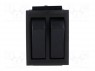 ROCKER; SPST x2; Положения: 2; ON-OFF + ON-OFF; 10A/250ВAC; черный