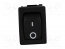 ROCKER; SPST; Положения: 2; OFF-ON; 10A/250ВAC; черный; отсутствует