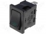 ROCKER; SPST; Положения: 2; OFF-ON; 16A/12ВDC; черный; 50мОм