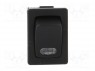 ROCKER; SPST; Положения: 2; OFF-ON; 10A/250ВAC; черный; 50мОм