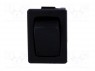 ROCKER; SPDT; Положения: 2; ON-ON; 10A/250ВAC; черный; отсутствует