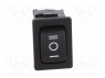 ROCKER; SP3T; Положения: 3; ON-OFF-ON; 10A/250ВAC; черный; 50мОм