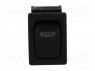 ROCKER; SPST; Положения: 2; OFF-ON; 16A/12ВDC; черный; 50мОм