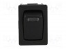 ROCKER; SPST; Положения: 2; OFF-(ON); 16A/12ВDC; черный; 50мОм