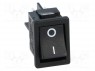 ROCKER; DPST; Положения: 2; OFF-ON; 6A/250ВAC; черный; отсутствует