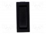 ROCKER; SPST; Положения: 2; OFF-(ON); 10A/250ВAC; черный; 50мОм