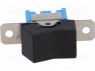 ROCKER; SP3T; Положения: 3; ON-OFF-ON; 3A/250ВAC; черный; 20мОм