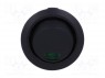 ROCKER; SPST; Положения: 2; OFF-ON; 10A/250ВAC; 10A/24ВDC; черный