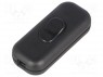 ROCKER; SPST; Положения: 2; OFF-ON; 2A/250ВAC; черный; отсутствует