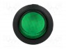 ROCKER; SPST; Положения: 2; OFF-ON; 10A/250ВAC; 10A/24ВDC; зеленый