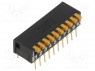 Переключатель: DIP-SWITCH; Кол-во секций: 10; ON-OFF; 0,03A/30ВDC