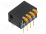 Переключатель: DIP-SWITCH; Кол-во секций: 4; ON-OFF; 0,03A/30ВDC