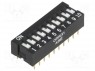 Переключатель: DIP-SWITCH; Кол-во секций: 10; ON-OFF; Положения: 2