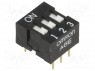 Переключатель: DIP-SWITCH; Кол-во секций: 3; ON-OFF; 0,025A/24ВDC